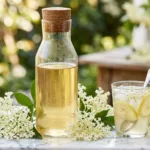 Elderflower syrup bottle 202604172257