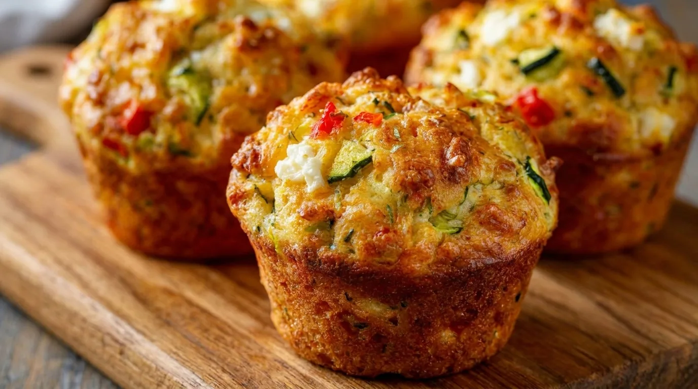 Herzhafte Muffins mit Feta – saftig, würzig, einfach vorbereitet