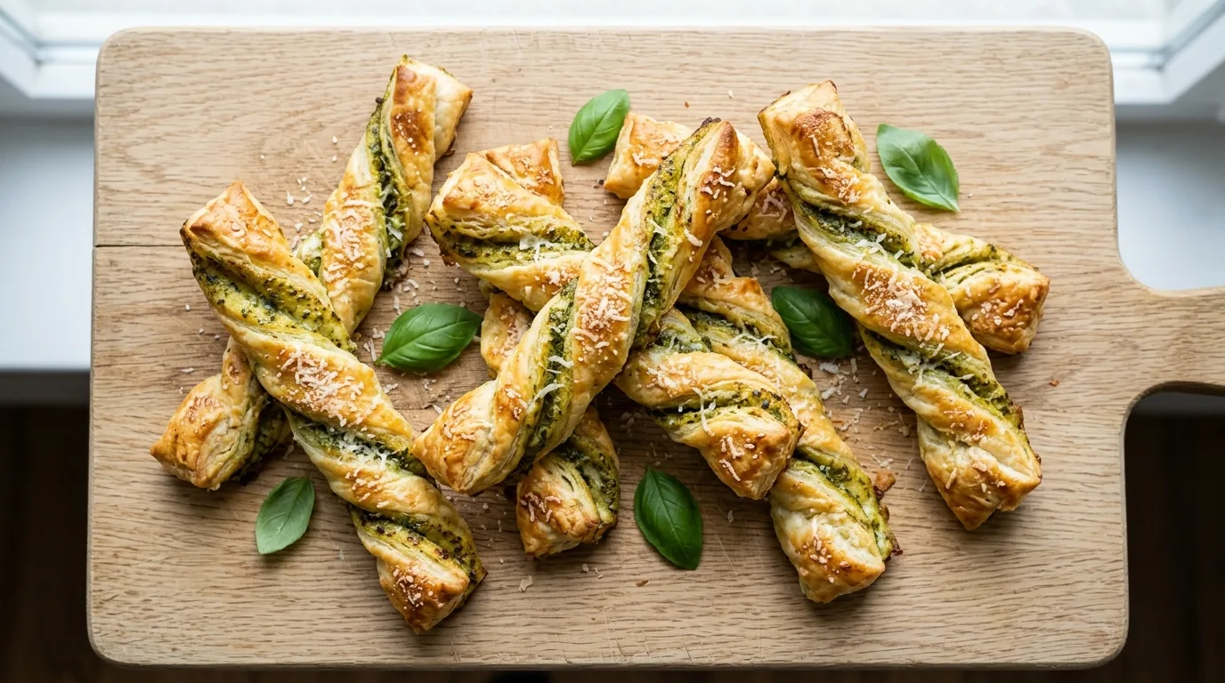 Pesto Twists Rezepte – knuspriges Fingerfood mit Blätterteig