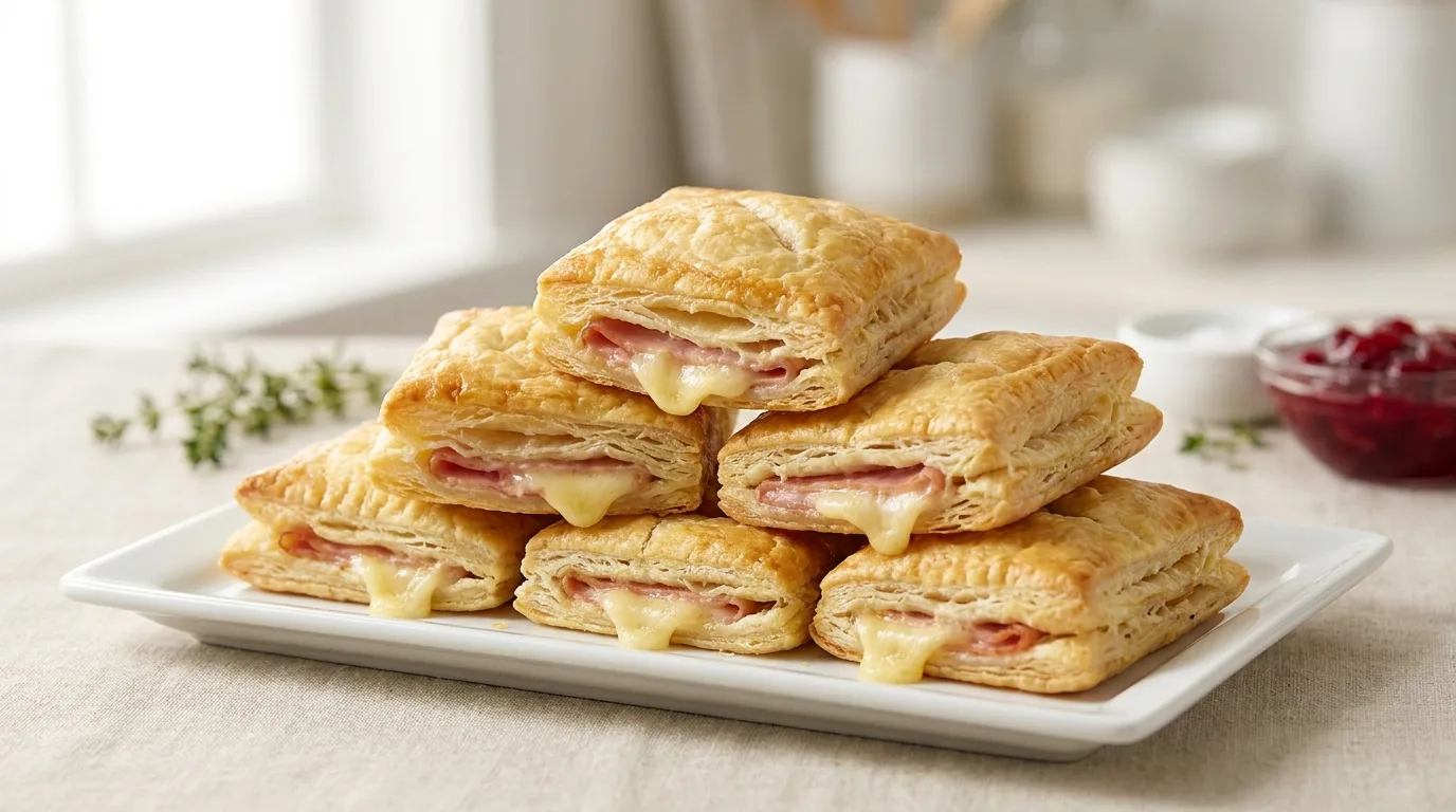 Puff pastry squares ham cheese 202605061911