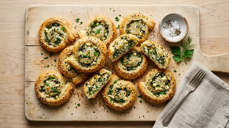 Spinach feta pastry snails 202605071224